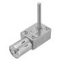 WINGONEER JGY370 DC12V 150RPM 50mm-M6 Screw Worm Gear Motor Self-Locking Reduction Gear Motor