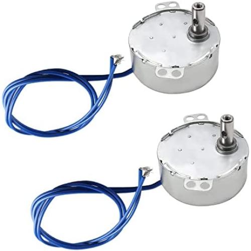 Jutagoss Synchronous Motor,TYC-50 Single Flat Shaft Direction CCW, 4 Watt AC 110V 15-18 RMP, 2 Pcs