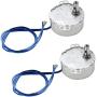Jutagoss Synchronous Motor,TYC-50 Single Flat Shaft Direction CCW, 4 Watt AC 110V 15-18 RMP, 2 Pcs
