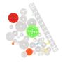 Fielect 43Pcs Plastic Gear Kit DC Motor Gears Kit DIY Gear Assortment Accessories Set for Motor Robot Various Gear Axle Belt Bushings