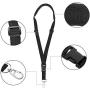 TXEsign Adjustable and Detachable Remote Controller Lanyard Padded Neck Strap for DJI Drone Phantom 3 4 Pro Inspire 1 (Black)