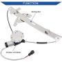 Obaee Front Left Driver Side Power Window Lift Regulator & Motor Assembly Compatible with Chevy Impala 2006-2013 & Chevrolet Impala Limited 2014-2015 Replace OE 10338555, 748-172