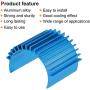 MECCANIXITY Motor Heat Sink Cooling Fins Aluminum 26mm Dia Sky Blue for 370 380 Motor 3pcs