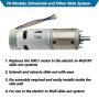287298 RV in-Wall Slide-Out Motor (OEM), 500:1 High Torque Gear Ratio, Compatible with lippert Schwintek in-Wall Slide System (Three Year Warranty) …