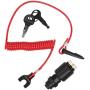 175974 5005801 Boat Ignition Switch with 2 Keys & Safety Lanyard Assembly Compatible with OMC Johnson Evinrude Boat Outboard Motor 40-200 HP