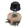 Fielect 25W 150R Ohm Ceramic Wire Wound Potentiometer Linear Rotary Resistor Rheostat with Knob for Industiral Machinery RPM Adjustment