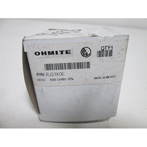 OHMITE MFG RJS1K0E RJS Series 1 kOhm ±10% 50 W Single Turn Rheostat Wirewound Potentiometer - 1 item(s)