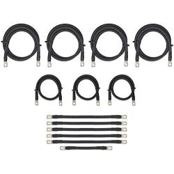 Aftermarket 4 Gauge Golf Cart Battery Cables Fits EZGO 36V 36 Volt TXT Golf Carts (Battery + Controller/Motor Cables) Complete 13 Piece Set