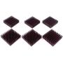 Easycargo 40mm Heatsink 40x40x11mm, Aluminum Cooler Cooling Heat Sink for Cooling 3D Printers, TEC1-12706 Thermoelectric Peltier Cooler 40mmx40mmx11mm (Black 6pcs)