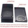 Otdorpatio Junction Box IP65 Waterproof ABS Plastic Electrical Project Case Power Junction Boxes, Project Box with Fixed Ear Black 7.87 x4.72 x2.95 inch (200x120x75 mm)