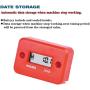 Runleader Digital LCD Waterproof Hour Meter for Small Engine,Track Oil Change Intervals, Generator,Lawn Mower,Outboard,ATV,Snow blowers,Marine,Dirt Ski ,Motorcycle(Included Bracket-HMB004)(M4-RE)