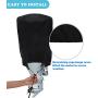 Outboard Motor Cover 600D Water Resistant Oxford Fabric, Boat Motor Cover Universal Size, Motor Hood Cover Fits 100-225HP Black