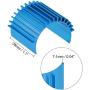 MECCANIXITY Motor Heat Sink Cooling Fins Aluminum 26mm Dia Sky Blue for 370 380 Motor 3pcs