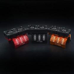 RC Cooling Fans Jrelecs Twin 30mm RC Car Motor Fan with Metal Heatsink 4068 4274 Brushless Motor Heatsink for 1/8 1/10 RC Car 40mm 42mm Brushless Motor (Black)
