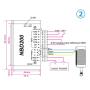 RATTMMOTOR CNC Square Mini 104W Brushless DC Spindle Motor 10800RPM ER8 42mm+Brushless Spindle Motor Driver 24V 5A Spindle Motor Controller+Spindle Motor Mount Bracket for CNC Router Milling Machine