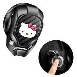 for Hello Kitty Car Engine Start Button Cover General Motors Ignition Switch Decorative Cover, auto Interior Ignition Accessories