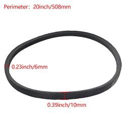 Othmro M-20 Drive V Belt Inner Girth Industrial Power Rubber Transmission Belt Mower Belt Drive for Replacement Upper Transmission Triangle Rubber Lawn Industry Deck :508mm/20