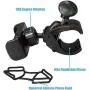 COTORPAZ Bike Phone Mount Universal - Upgraded Motorcycle Phone Holder 360° Rotatable Road Bicycle ATV Scooter Handlebar Black Adjustable