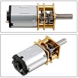 Eilumduo 2Pcs DC 12V 30RPM Micro Speed Reduction Motor Mini Gear Box N20 Motor with 2 Terminals for RC Car Robot Model DIY Engine