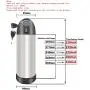Jieoto 24V 8Ah 10Ah 12Ah 15Ah Lithium Li-ion Bottle Electric Bike Battery Mountain Bike Battery for 250W 350W Motor,with Charger & Safety Lock