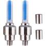 Bike Wheel Lights, 2pcs Led Wheel Lights Bicycle Wheel Tyre Tire Valve Cap Led Neon Flash Lamp for Car Motorcycle Bicycle Blue