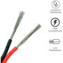 TUOFENG 66 FT 18awg Electrical Wire 2pin Red Black Cable Hookup Stranded Wire LED Strips Extension Wire 12V/24V DC Cable,18 Gauge Flexible Low Voltage Wire for LED Ribbon Lamp Tape Lighting