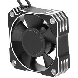 hightseck 21000RPM RC Motor Cooling Fan, 8.5V 35MM Brushless RC Motor Heatsink, ESC Cooling Fan Heat Dissipation for 1/10 1/12 1/8 RC Car Sensored Brushless Motor(Silver)