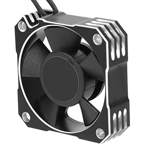 hightseck 21000RPM RC Motor Cooling Fan, 8.5V 35MM Brushless RC Motor Heatsink, ESC Cooling Fan Heat Dissipation for 1/10 1/12 1/8 RC Car Sensored Brushless Motor(Silver)