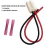 Blower Motor Connector, 90980-10916 82998-12380 Compatible with Toyota Tacoma 2005-2016, 8 inches 12ga Harness Plug Wire Harness Pigtail Kit with Heat Shrinks Connectors