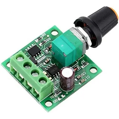 Greartisan 1.8V-15V 2A DC Motor Speed Controller PWM Variable Speed Regulator Governor Switch 1803BK with Speed Control Knob