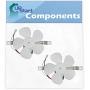 2-Pack 97012248 Range Hood Fan Motor Replacement for Part Number 99080533 Range Hood - Compatible with S97012248 Motor Fan - UpStart Components Brand