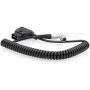 SZRMCC D-tap 2 Pin Male to 0B 6 Pin Coiled Power Cable for DJI Wireless Follow Focus Motor Unit