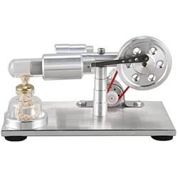 Sanzhi Hot Air Stirling Engine Motor Model Educational Toy Electricity Generator Does not Include Alcohol