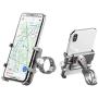 DS. DISTINCTIVE STYLE Aluminum Universal Bike Phone Mount for 31.8 mm Handlebar 360 Degree Rotatable Motorcycle Phone Holder Adjustable Cycling Phone Mount - Titanium