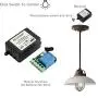 QIACHIP DC 12V 1CH 433Mhz RF Wireless Relay Remote Control Light Momentary Switch Transmitter with Receiver (2 Relays)
