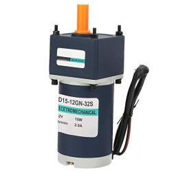 Zerone DC 12V 15W Permanent Magnet Reduction Gear Motor 8mm Shaft Adjustable Speeds CW/CCW(320RPM)