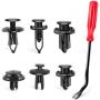 Nilight 120PCS Car Retainer Clips Fastener Remover 6.3mm 8mm 9mm 10mm Expansion Screws Replacement Kit Bumper Push Rivet Clips for GM Ford Toyota Honda Chrysler,2 Years Warranty