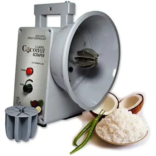 Regnis Lakro (Sri Lanka) Electric Coconut Grater Scraper Shredder fast shipping available. Regnis Lakro (Sri Lanka) Electric Coconut Grater Scraper Shredder fast shipping available.