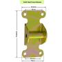 Small Block Chevy Solid Engine Mount Kit - Motor Mounts and Frame Mounts for SBC 283 327 350 400 Small Block Chevy Off Road Racing