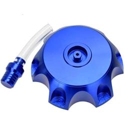 HIAORS CNC Aluminum Gas Fuel Tank Cover Cap with Breather Valve For 50cc 70cc 90cc 110cc 125cc 140cc 150cc 160cc SSR Pit Dirt Motor Bike Blue