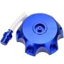 HIAORS CNC Aluminum Gas Fuel Tank Cover Cap with Breather Valve For 50cc 70cc 90cc 110cc 125cc 140cc 150cc 160cc SSR Pit Dirt Motor Bike Blue