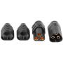Vehicles-OCS 1 Pair MT60 3.5mm 3 Pole Bullet Connector Plug Male & Female for RC ESC to Motor