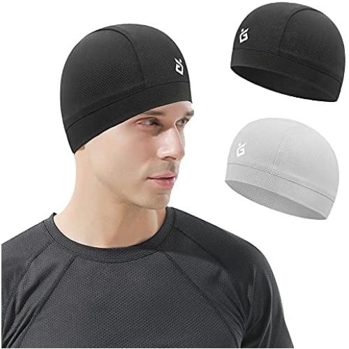 Cooling Skull Cap Helmet Liner for Men Sweat Wicking Skull Caps for Cycling, Motorcycle, Running, Fits Under Helmets