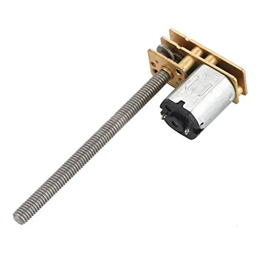 DC 6V 12V Gear Motor 1024GA20 Thread Flip N20 Gear Motor M4 x 55mm Shaft(6V 1000RPM)