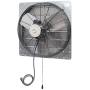 iLIVING ILG8SF24V-T 24 inch Shutter Exhaust Attic Garage Grow, Ventilation Fan with 2 Speed Thermostat 6 Foot Long 3 Plugs Cord, 24