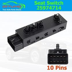 Reeauto 25974714 Power Seat Switch Adjust Switch Front Left Driver Side for Buick Chevy Cadillac GMC Adjuster Button Switch