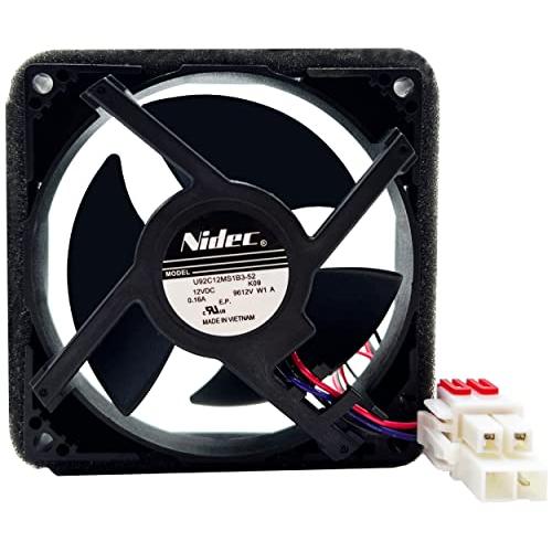 DA81-06013A Refrigerator Evaporator DC Fan Motor for Samsung RF263TEAESG/AA-00, RF28HFEDBSG/AA-00, RF263BEAESR/AA-04, Replace DA31-00287A, U92C12MS1B3-52