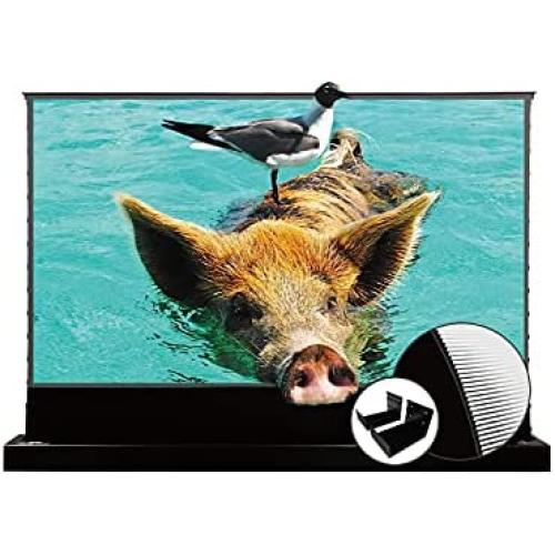 VIVIDSTORM-Projector Screen Motorized S PRO 72 inch Motorized Rising Projector Screen 4K UST ALR Smart Home System Compatible Ultra Short Throw Laser TV Projector,VSDSTUST72H-WB