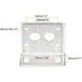 MECCANIXITY Motor Bracket Motor Mounting Holder 30x46x38mm Silver Tone for Worm Gear Motor 2pcs