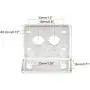 MECCANIXITY Motor Bracket Motor Mounting Holder 30x46x38mm Silver Tone for Worm Gear Motor 2pcs